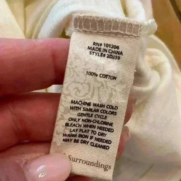 Soft Surroundings Women’s Sleeveless Delia Buttons Cotton V-Neck Tank NEW XS-S - Picture 9 of 13